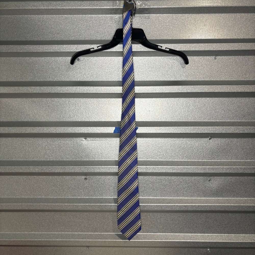 Donald J. Trump Signature Collection Silk Striped Tie Men's Blue/Gray